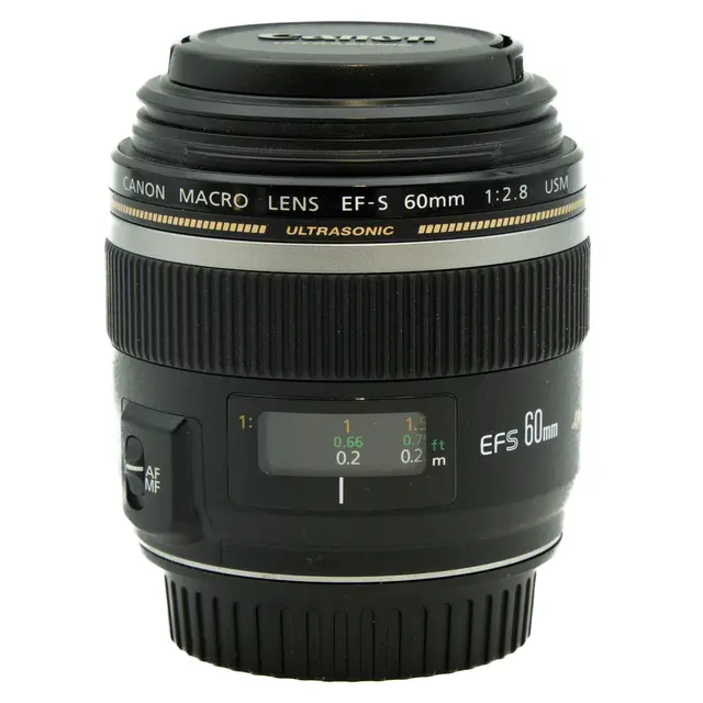 BRUKT Canon EF-S 60mm f/2.8 USM Macro Tilstand: 2 | Canon EF-S 