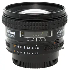 BRUKT Nikon AF 20mm f/2.8 D Tilstand: 2 | Nikon F (FX)