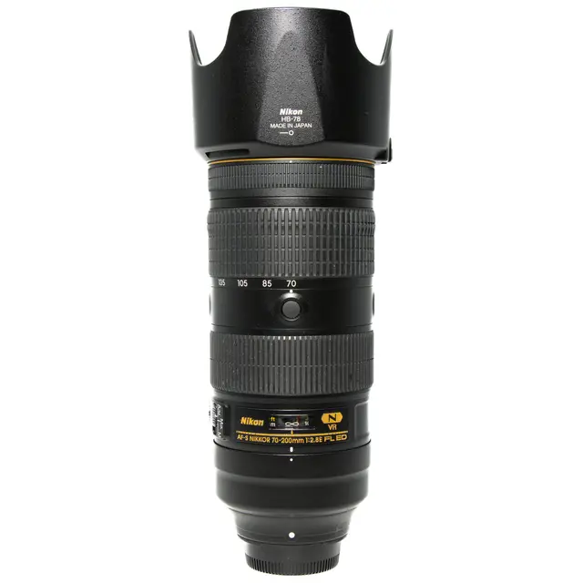 BRUKT Nikon AF-S 70-200mm f/2.8 FL ED VR Tilstand: 2 | Nikon F (FX) 