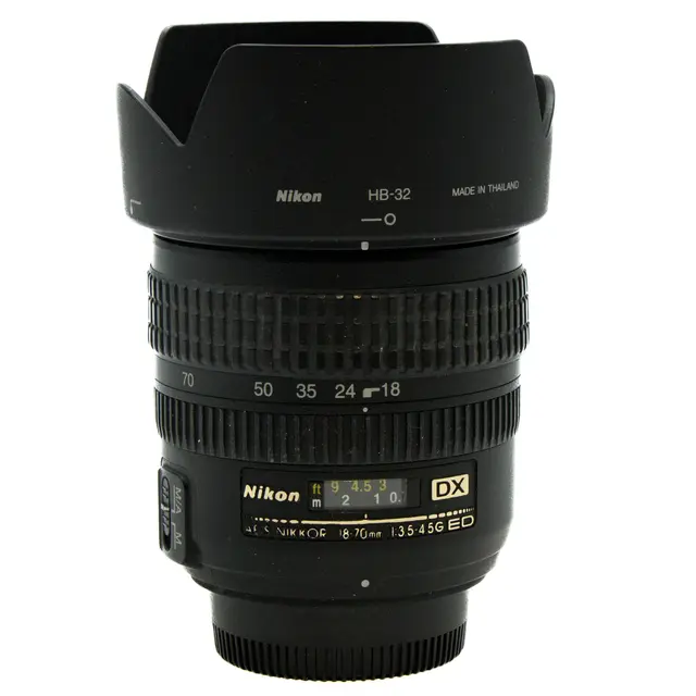 BRUKT Nikon AF-S DX 18-70mm f/3.5-4.5G Tilstand: 4 | Nikon F (DX) 