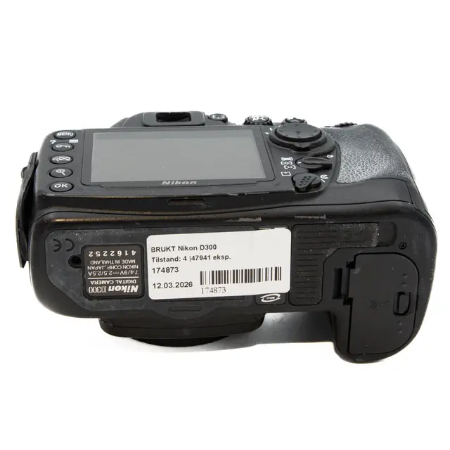 BRUKT Nikon D300 Tilstand: 4 |47941 eksp. 