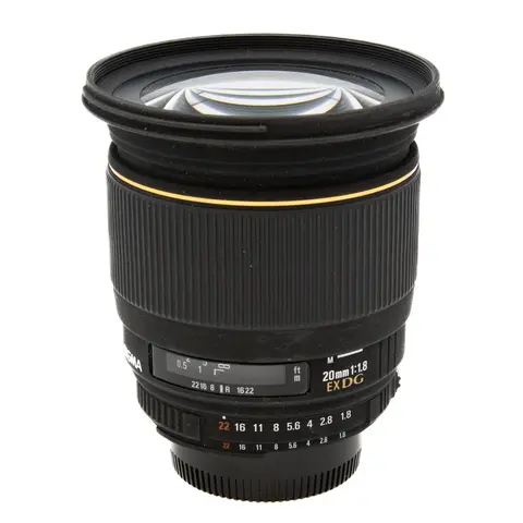 Sigma 20mm f/1.8 EX DG HSM Tilstand: 3 | Nikon F (FX)