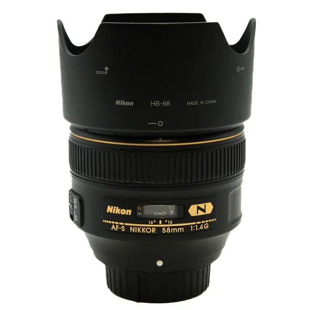 BRUKT Nikon AF-S 58mm f/1.4 G Tilstand: 3 | Nikon F (FX) 