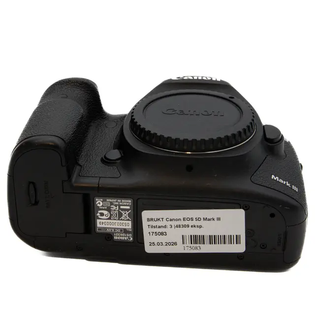 BRUKT Canon EOS 5D Mark III Tilstand: 3 |48309 eksp. 