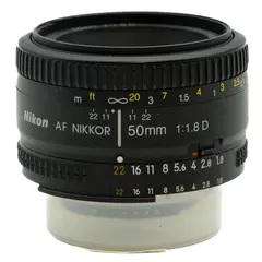 Nikon AF 50mm f/1.8 D Tilstand: 2 | Nikon F (FX)