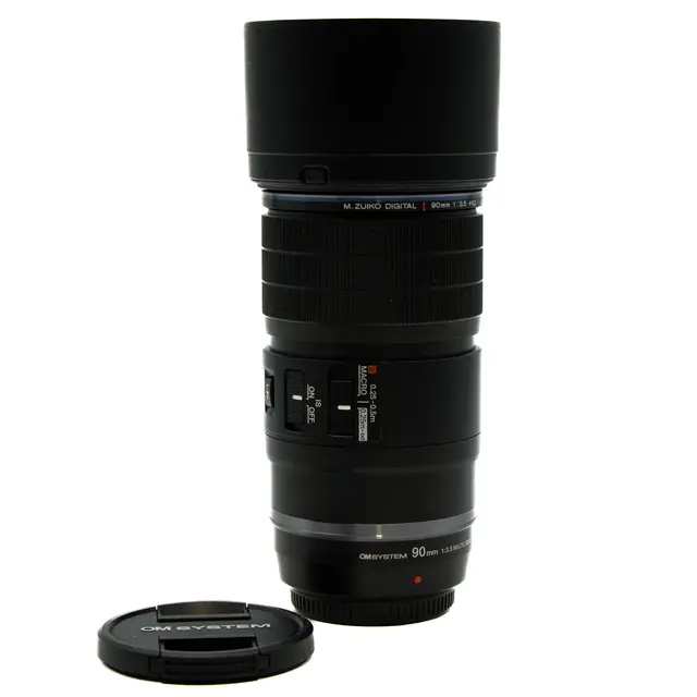 BRUKT OM SYSTEM ED 90mm f/3.5 IS PRO Tilstand: 2 | MFT 