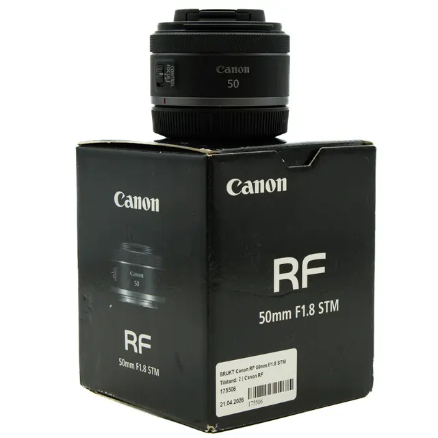 BRUKT Canon RF 50mm f/1.8 STM Tilstand: 2 | Canon RF 