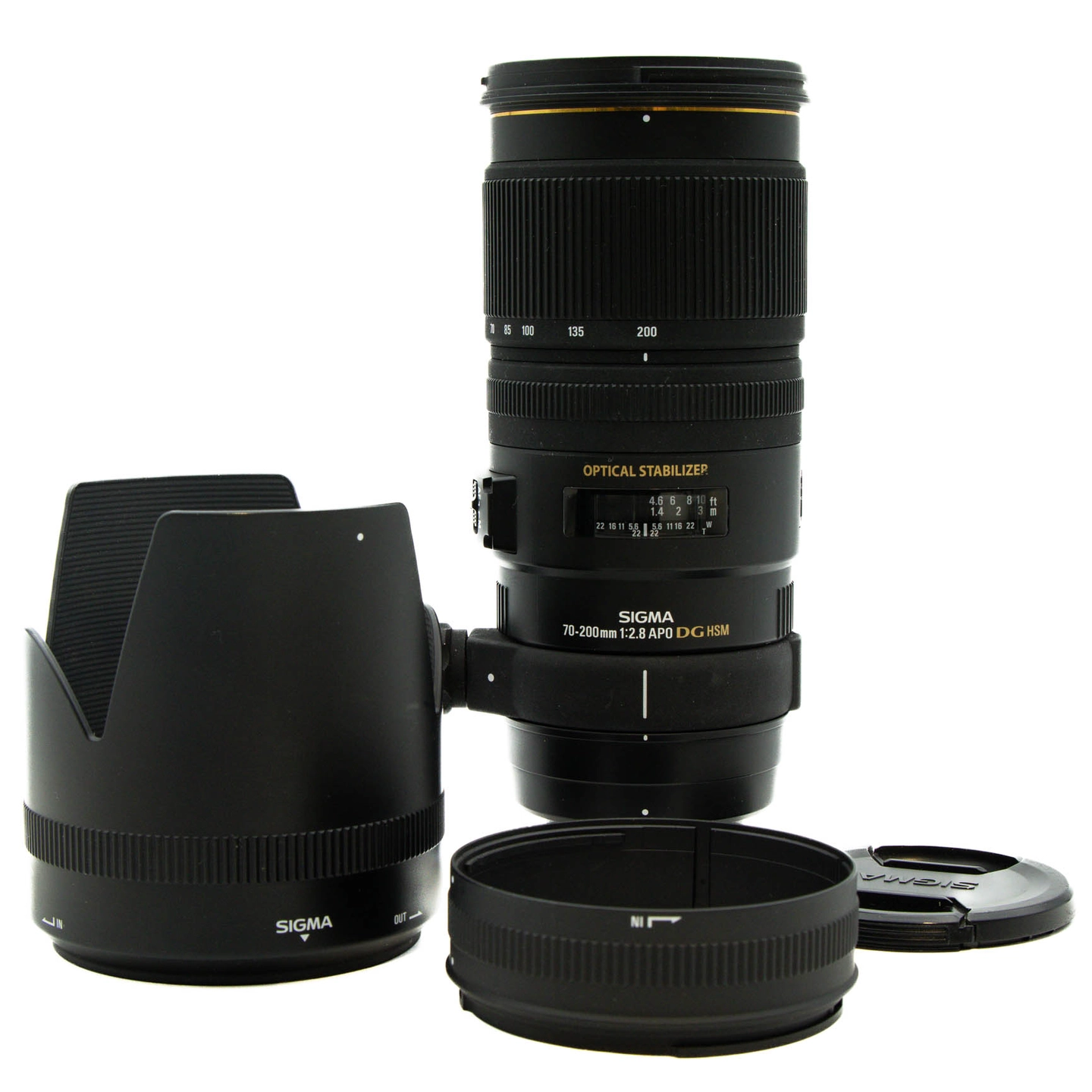 Sigma 70-200mm f/2.8 APO DG HSM OS Tilstand: 3 | Nikon F (FX)