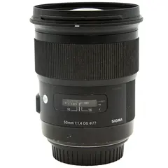 Sigma 50mm f/1.4 DG HSM Art Canon EF Tilstand: 4 | Canon EF