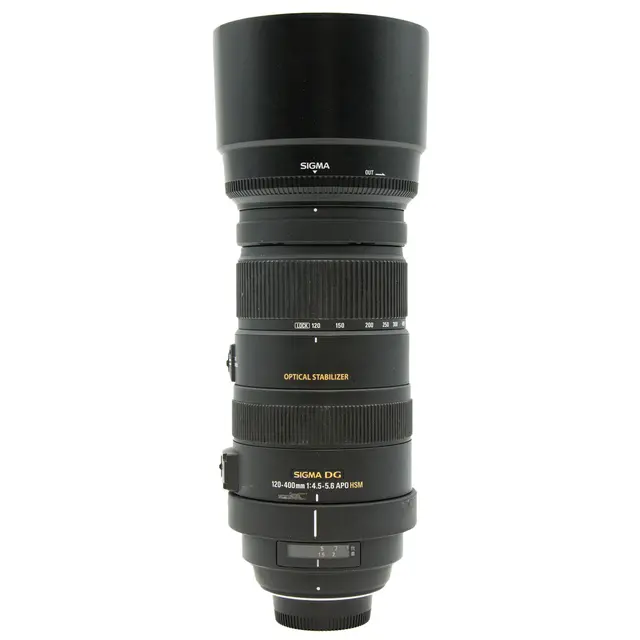 Sigma 120-400mm f/4.5-5.6 APO DG OS F Tilstand: 3 | Nikon F 