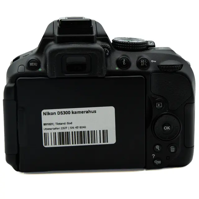 Nikon D5300 kamerahus Tilstand: 3 |2327 eksp. 