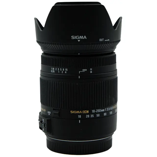 Sigma 18-250mm f/3.5-6.3 DC Macro OS Tilstand: 3 | Canon EF-S 