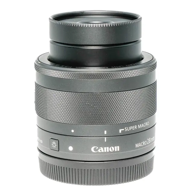 BRUKT Canon EF-M 28mm f/3.5 Macro IS STM Tilstand: 2 | Canon EF-M 