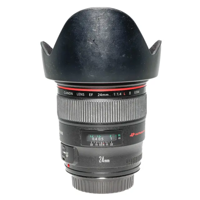 BRUKT Canon EF 24mm f/1.4 L USM II Tilstand: 3 | Canon EF 