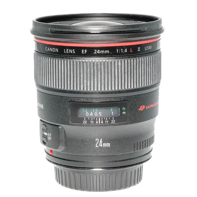 BRUKT Canon EF 24mm f/1.4 L USM II Tilstand: 3 | Canon EF 