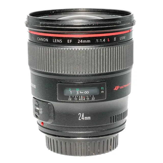 BRUKT Canon EF 24mm f/1.4 L USM II Tilstand: 3 | Canon EF 