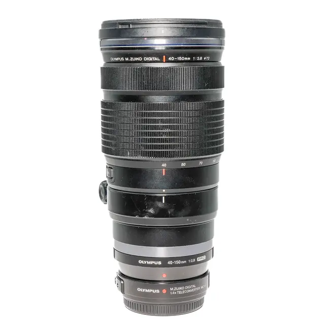 BRUKT Olympus ED 40-150mm f/2.8 PRO MC14 Tilstand: 3 | MFT 