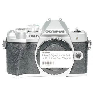 BRUKT Olympus OM-D E-M10 III Hus S&#248;lv Tilstand: 3 | eksp.