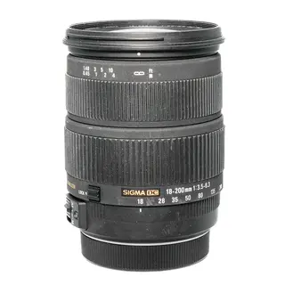 BRUKT Sigma 18-200mm f/3.5-6.3 DC OS HSM Tilstand: 2 til 33 | Canon.