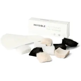 Bubblebee Invisible Lav Fur Covers Kit 3 Beige, 3 Black, 3 White, 30 x Tape