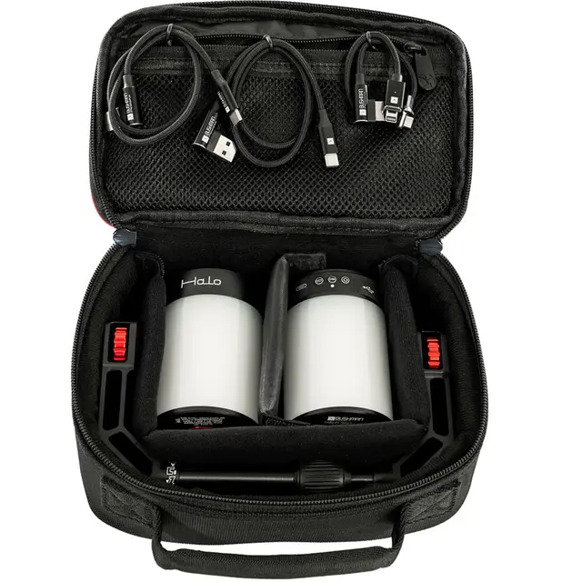 Bushman Double Halo Bracket 2 Halo Lights + Bracket + Bag 