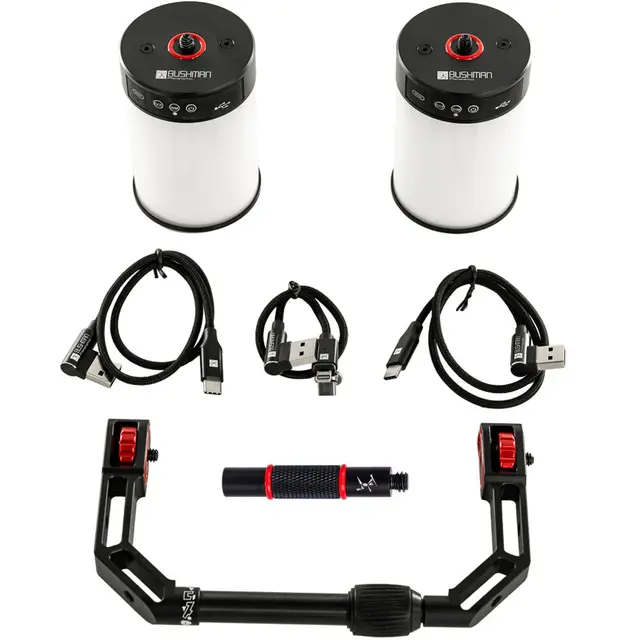 Bushman Double Halo Bracket 2 Halo Lights + Bracket + Bag 