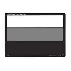 Calibrite ColorChecker 3-Step Grayscale Eksponeringsmåling kart Sort, grå, hvit