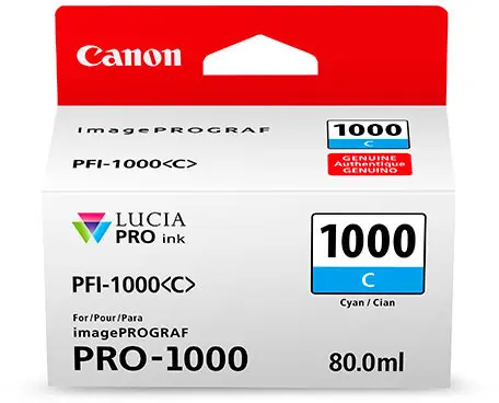 Canon PFI-1000 cyan Pixma Pro 1000 & imagePROGRAF Pro-1000 