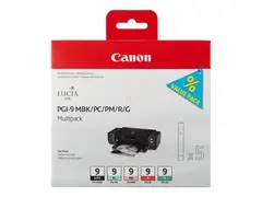 Canon PGI-9 MBK, PC, PM, R, G 5 farger PIXMA  MX7600, Pro9500, Pro9500  Mark II