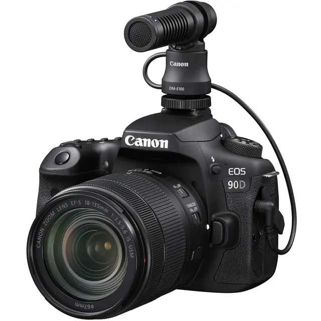 Canon Mikrofon DM-E100 ekstern mikrofon med en 3,5 mm plugg 