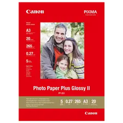 Canon PP-201 Glossy II Photo Paper Plus Blankt A3 fotopapir. 260gr, 20 ark