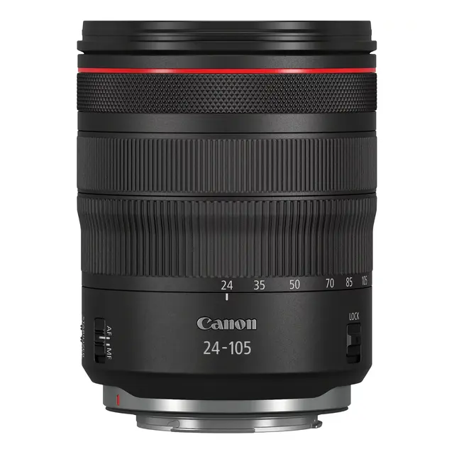 Canon RF 24-105mm f/4L IS USM Normalzoom. 77mm filterdiameter 