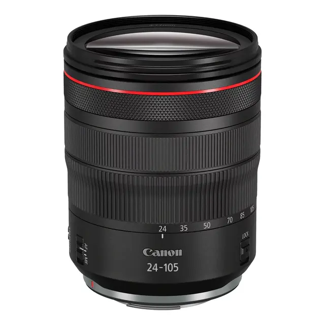 Canon RF 24-105mm f/4L IS USM Normalzoom. 77mm filterdiameter 
