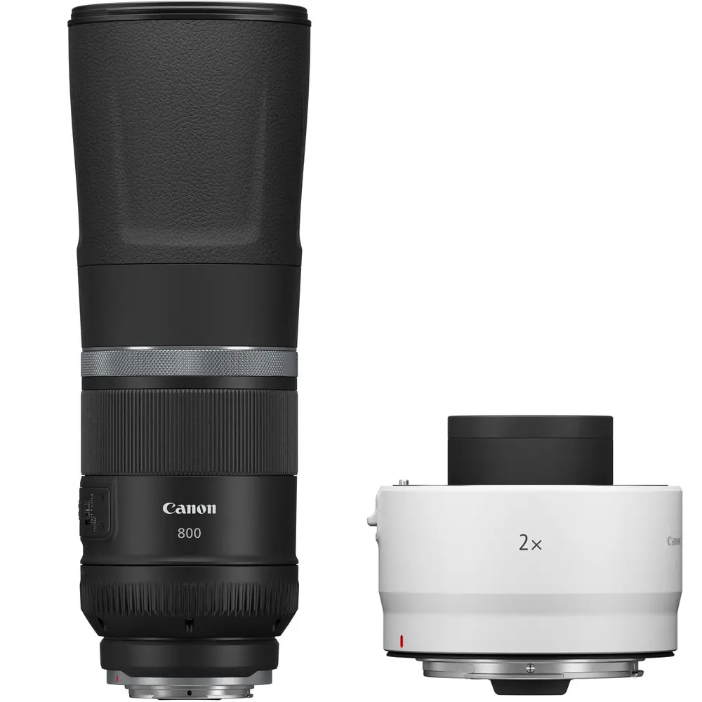 Canon RF 800mm f/11 IS STM + Ext RF 2.0x Canon Extender RF 2.0x. Ø95mm