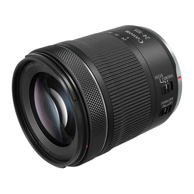 Canon RF 24-105mm f/4-7.1 IS STM Normalzoom. 67mm filter 