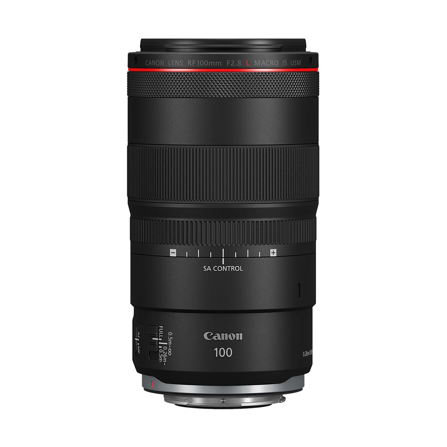 Canon RF 100mm f/2.8L IS USM Macro 1.4x forstørrelse. Ø67mm