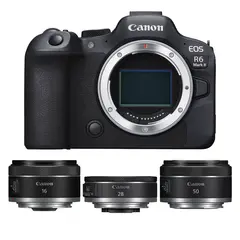 Canon EOS R6 Mark II Pakke Med 16mm f/2.8, 28mm f/2.8 og 50mm f/1.8