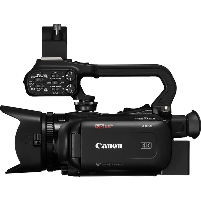 Canon XA65 Videokamera + ekstra Batteri UHD 4K30. 3G-SDI. 20x optisk zoom. 