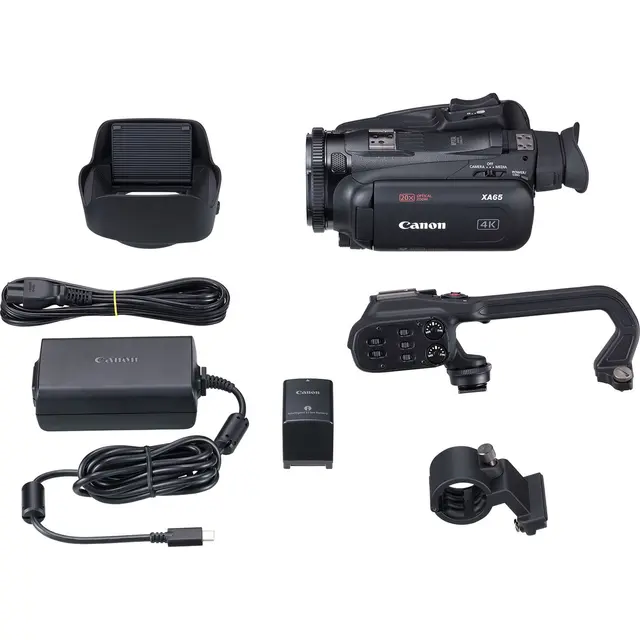 Canon XA65 Videokamera + ekstra Batteri UHD 4K30. 3G-SDI. 20x optisk zoom. 
