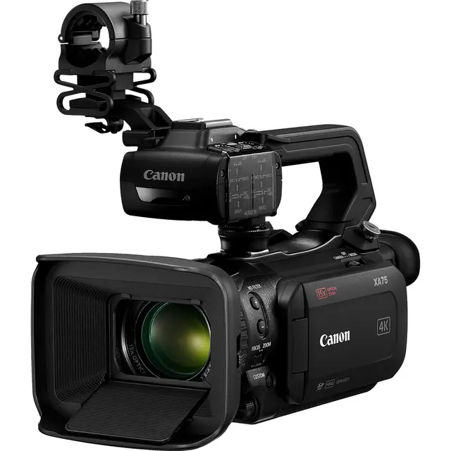 Canon XA75 Videokamera + ekstra Batteri UHD 4K30. 3G-SDI. Dual Pixel AF 