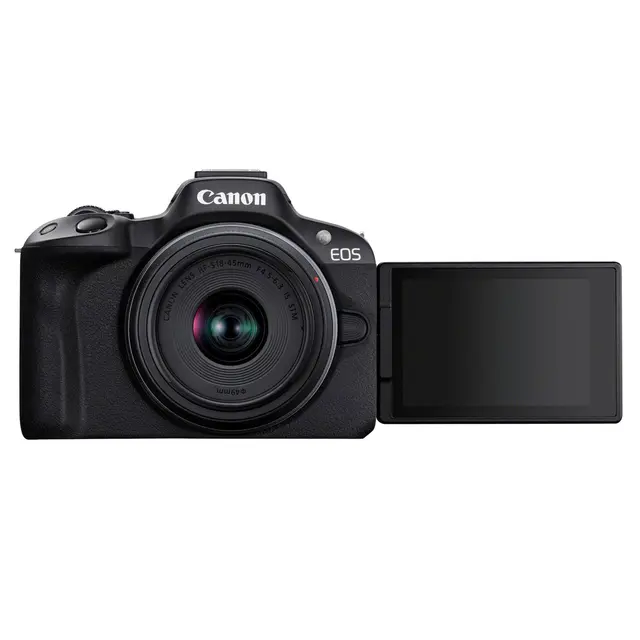 Canon EOS R50 + RF-S 18-45mm f4.5-6.3 IS 24,2 MP. APS-C 