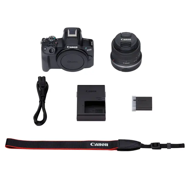 Canon EOS R50 + RF-S 18-45mm f4.5-6.3 IS 24,2 MP. APS-C 