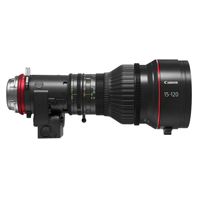 Canon CN8 CINE-SERVO 15-120mm T2.95-3.9 Cine-Zoom med 1.5 Extender. EF 