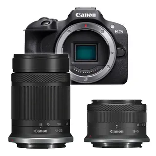 Canon EOS R100 m/RF-S 18-45mm IS STM + RF-S 55-210mm f/5-7.1 IS STM