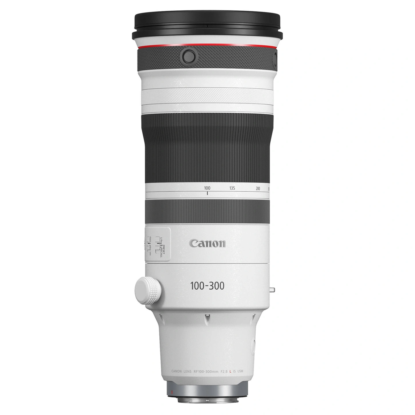 Canon RF 100-300mm f/2.8 L IS USM Lyssterk supertele. Ø112mm