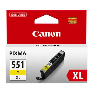 Canon Blekk CLI-551XL Y Yellow Gul. 11 ml. Til bl.a. Pixma iP8750