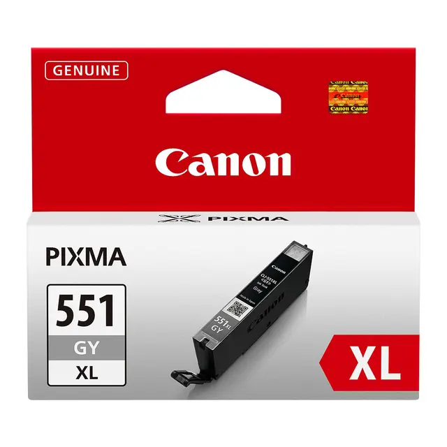 Canon Blekk CLI-551XL GY Grey Grå. 11 ml. Til bl.a. Pixma iP8750 