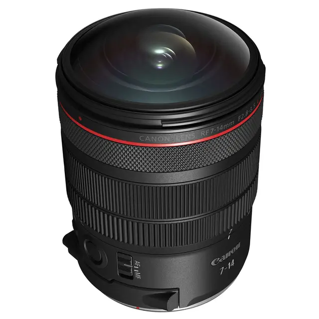 Canon RF 7-14mm f/2.8-3.5 L Fisheye STM Sirkulær Fisheye 190° 