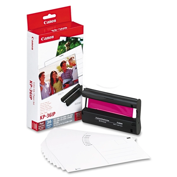 Canon KP-36IP Colour Ink + Paper Set 36 ark 10X15 standard papirbilder+Blekk