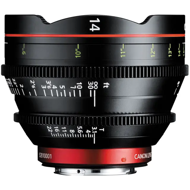 Canon CN-E 14mm T3.1 L F EF 14mm Cine Optikk 
